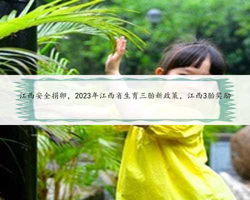 江西安全捐卵，2023年江西省生育三胎新政策，江西3胎奖励